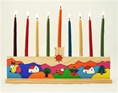 Menorah and Cloud Forest Candles Set