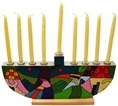 Hand-Painted Menorah