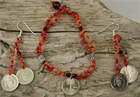 Decorative Coin Earrings & Bracelets
