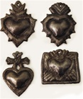 Oil Drum Heart Set of 4