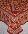 Block Print Sunflower Tablecloth & Napkin Set