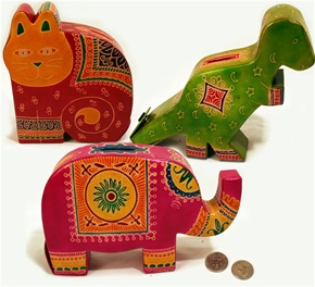 Cruelty Free Leather Money Bank