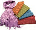 Mud Block Print Cotton Khadi Playful Scarf