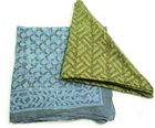 Block Print Square Cotton Scarf