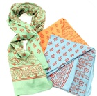 Mud Block Print Cotton Voile Scarf