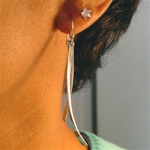Sterling Silver 'Mod' Earrings