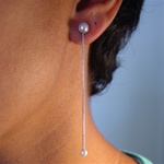 Pearl Long Drop Earrings