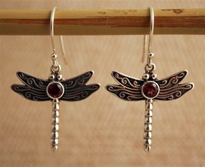 Filigree Dragonfly Earrings