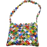 Foil Wrapper Shoulder Bag with Wrapper Strap