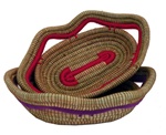 Pine Needle Oval Basket