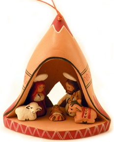Andean Hat Nativity Scene Ornament