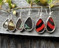 Oblong Butterfly Earrings