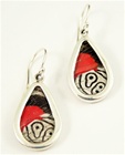 Oblong Butterfly Earrings