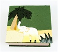 Elephant Pooh Paper Cube