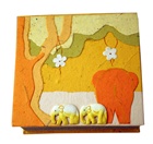 Elephant Pooh Paper Cube
