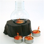 Teak Wood Tealight Lantern