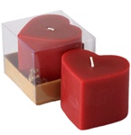 Beeswax Jumbo Heart Candle